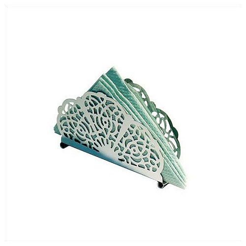 Салфетница нерж. ажурная 15 см. /1/24/288/