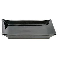 Тарелка прямоугольная 27,5*22 см. Киото Блэк /4/