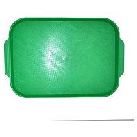 Поднос 45*35,5см. зеленый ОСОБО ПРОЧНЫЙ MG/10/