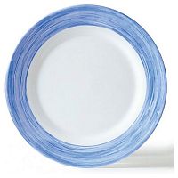 Тарелка d=235 мм. голубой край Браш /6/