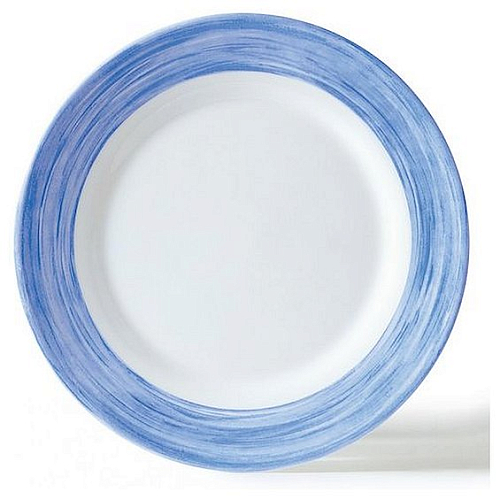 Тарелка d=235 мм. голубой край Браш /6/