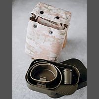 Набор посуды 6 предметов походный, армейский в чехле бежевом MG /1/