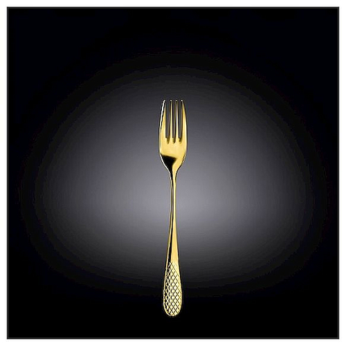 Вилка десертная Джулия Голд 18/10 19 см. 3,5 мм Wilmax /12/24/144/