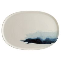 Блюдо овальное 340*230 мм. Блю Вэйв, форма Хюгге /1/6/534/