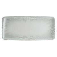 Блюдо прямоугольное 340*160 мм. Ирис Серый, форма Мув /1/12/
