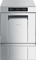 Стаканомоечная машина SMEG SPG 405 MS под кассеты 40х40 см, сливная помпа с фильтром,  дозаторы моющего средства и ополаскивателя, водоумягчитель, эле