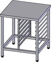 Подставка Vortmax ПК-750х730х850 для пароконвектоматов Unox