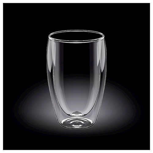 Стакан 400 мл с двойными стенками Thermo Glass Wilmax /1/48/
