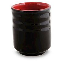 Чашка 200 мл. h=8 см. Киото Блэк энд Рэд /6/