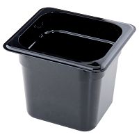 Гастроемкость 1/6 h=150 поликарб.черная Cambro (66CW 110) /1/