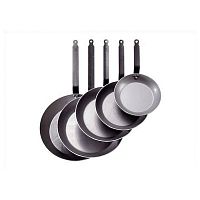 Сковорода d=24 см. белая сталь Carbone Steel (индукция) De Buyer /1/3/