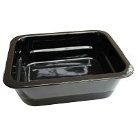 Гастроемкость 1/2 h=100 фарфор черная /1/