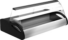 Витрина холодильная Полюс A87 SM 1,0-1 (ВХС-1,0 Арго) (0013-0430 (бок черн, декор нерж))