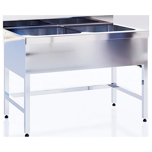 Ванна моечная CRYSPI ВМП Ш 2 (L=1200, S=700, H=850-870, G=300)