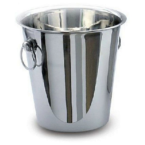Ведро для шампанского нерж. 4 л. 21*22 см. с ручками-кольца MGSteel /1/24/