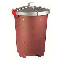 Бак пищевой 45 л 42*57см п/п бордовый Рс /1/5/