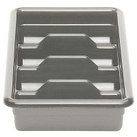 Емкость для столовых приборов 4 секции (светло-серая) Cambro /1/