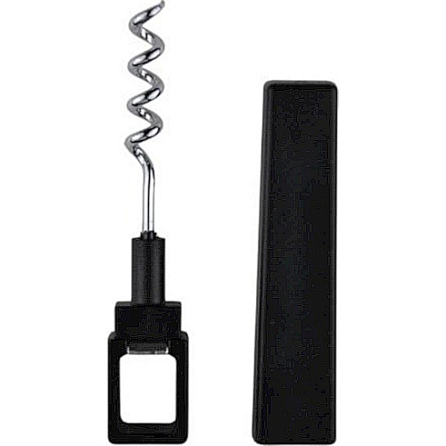 Штопор простой с пластик. ручкой 10 см. нерж. /1/