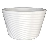 Сахарница 250 мл. d=100 мм. h=65 мм. Белый, форма Луп узкая полоска /1/6/