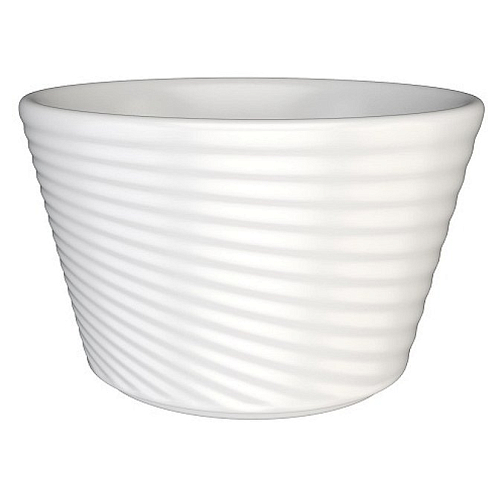 Сахарница 250 мл. d=100 мм. h=65 мм. Белый, форма Луп узкая полоска /1/6/