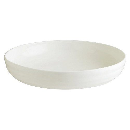 Тарелка d=220 мм. глубокая 1070 мл. h=45 мм. с бортом Белый, форма Потт /1/6/684/