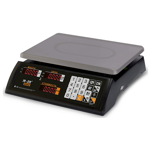Весы торговые Mertech M-ER 327AC-15.2 LED Black