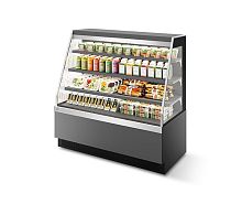 Витрина кондитерская Chilz VETE KUB OF 130 серый матовый/шлифованная нержавейка