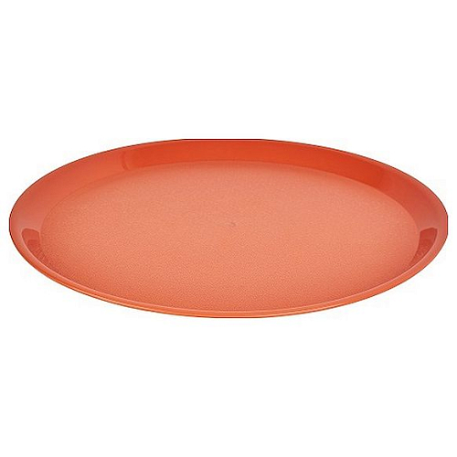 Поднос круглый d=32 см. п/п темно-оранжевый /1/40/