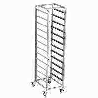 Тележка-шпилька для подносов 400*320*1700мм., 12 уровней, сварная, нерж. (поднос 1733,1735) /1/