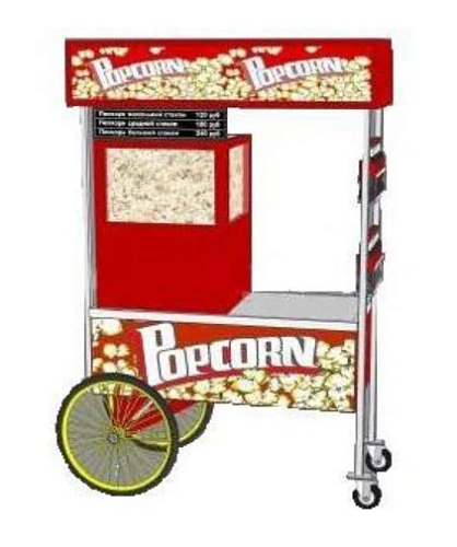 Тележка для попкорн-витрины RoboLabs ТПА-120