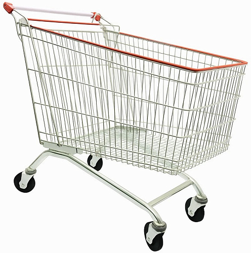 Тележка покупательская EKSI 240 л, ZN, без д/c, RD, STE