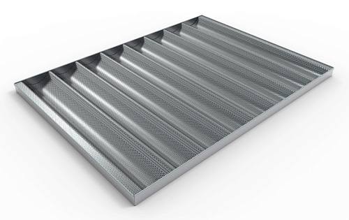 Противень алюминиевый багетный WLBake, 800х600, с перфорацией для камеры расстоечной WLBake серии PF
