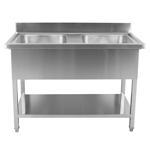 Ванна моечная с бортом VIATTO VA-DSA240 1000х600х850 мм нерж.