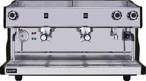 Кофемашина рожковая COFFF LUNA 2 GR S, 2 группы, полуавтомат, черная