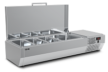 Витрина для ингредиентов Полюс A40 SM 1,2 с крышкой (3 GN1/3 + 1 GN1/2)
