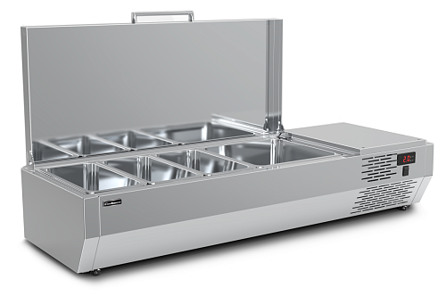 Витрина для ингредиентов Полюс A40 SM 1,2 с крышкой (3 GN1/3 + 1 GN1/2)