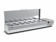 Витрина для ингредиентов Полюс Carboma A40 SM 1,6 с крышкой (7 GN1/3)