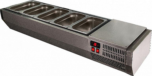 Витрина для ингредиентов POLAIR VT2-G (1/3) без крышки