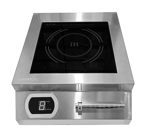 Индукционная плита Kocateq DC 5000M настольная с 1 зоной нагрева (5кВт), антивандальный регулятор мощности