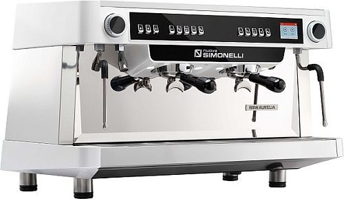 Кофемашина рожковая автоматическая Nuova Simonelli Nuova Aurelia VOL XT 2Gr 220V white+PID+high groups+LED+ Group Display+Double wall steam wand+ E-mi