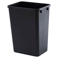 Корзина для мусора L 38.7см w 27.9см h 50.5см 39л пластик черный TRUST 1244BK