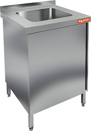 Стол пристенный HICOLD НСЗ1М-6/6БЛ с ванной моечн.