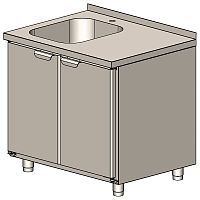 Ванна моечная HappyChef ВМ1Л З/Р 12/6/8,5 М4/4/3 Н