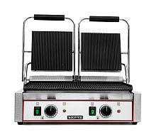 Гриль пресс Kocateq GH 813A GL двухсекционный с верхними и нижней ребристыми пластинами