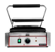 Гриль пресс Kocateq GH 811EA GL односекционный с верхней и нижней ребристой пластиной