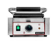 Гриль пресс Kocateq GH 811A GL односекционный с верхней и нижней ребристой пластиной