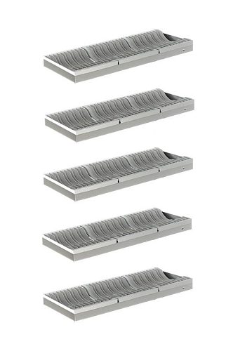 Комплект полок с кассетами для стеллажа KAYMAN ПС-55/1503