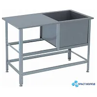 Ванна моечная Юг-Технология ВСМС-1/600-ЮТ с рабочей поверхностью нерж., каркас оцин.