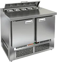 Стол охлаждаемый для салатов HICOLD SLE2- 11GN (1/6) с крышкой