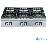 Плита 6 конфорочн.900сер ELECTROLUX E9GCGL6C0M 391012